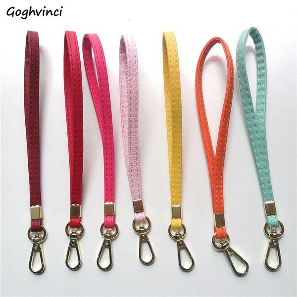 

bag parts & accessories handle pu leather thin wrist handbags handle womens solid colorful replacement wallet fashion stylish, Black