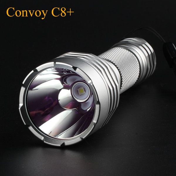 

led convoy c8+ with xpl hi linterna hand flash light torch lanterna zaklamp camping fishing hunting flashlights torches