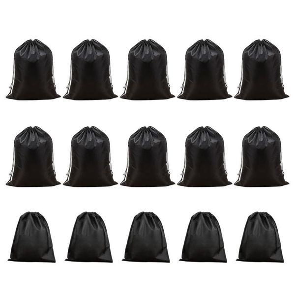 

storage bags 1 set 15pcs drawstring bag (5pcs 150 x 200mm 10pcs 200 x270mm)