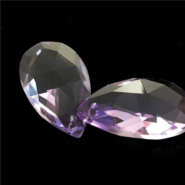 

chandelier crystal 50*30mm 50pcs purple glass part for jewelry making bracelet diy