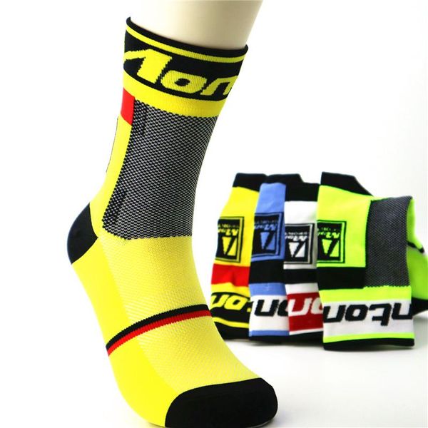 

sports socks men outdoor sport cycling breathable basketball running bicycle, Black
