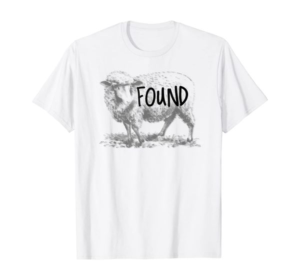 

leaves the 99 to rescue me lost sheep found t-shirt, White;black