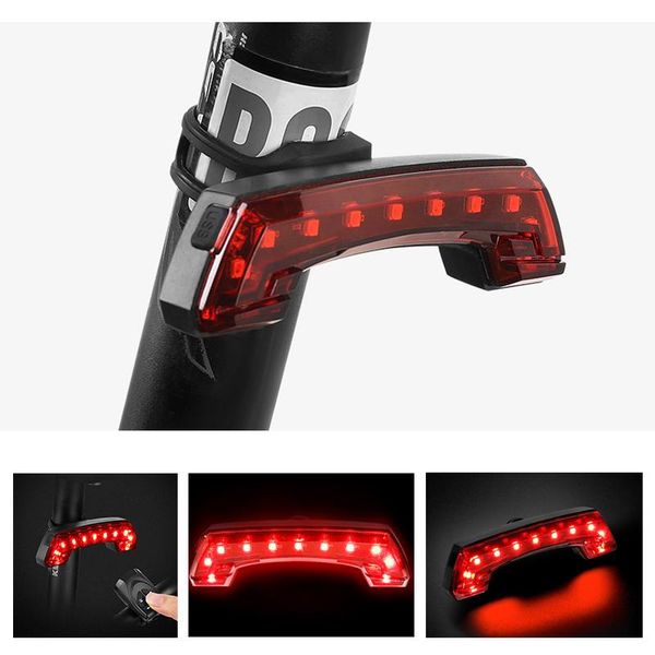 

bike lights ly taillight usb charging waterproof bicycle tail turn lamp with remote control bf88