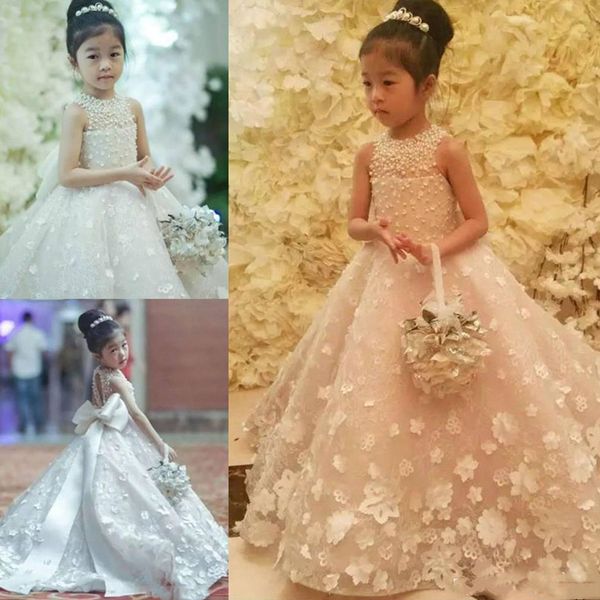 

flower girls dress elegant new year princess children wedding guest gown, White;blue