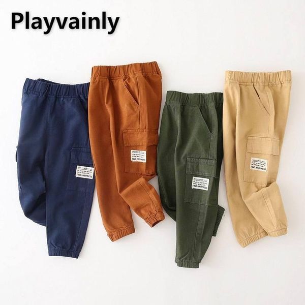 

wholesale 2021 boys pants leisure loose for children cotton casual trousers kids clothes e2002, Blue