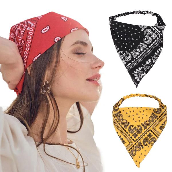 

bohemia triangle turban bandage bandanas women hair scarf elastic hair bands tie chiffon headband fashion hair accessories, Blue;gray