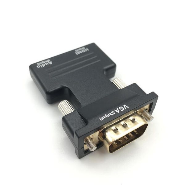 

audio cables & connectors 1080p to vga adapter male female digital analog video converter cable for pc laptv box projector