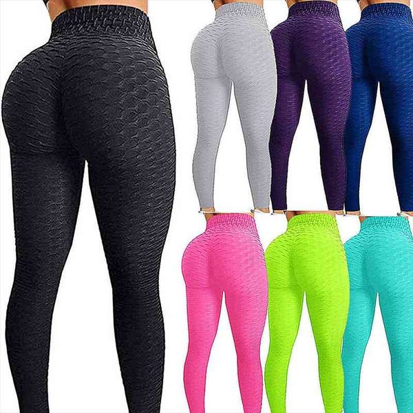 

scrunch back fitness hips women legging up booty workout pants gym activewear for high waist long pant leggins mujer, Black