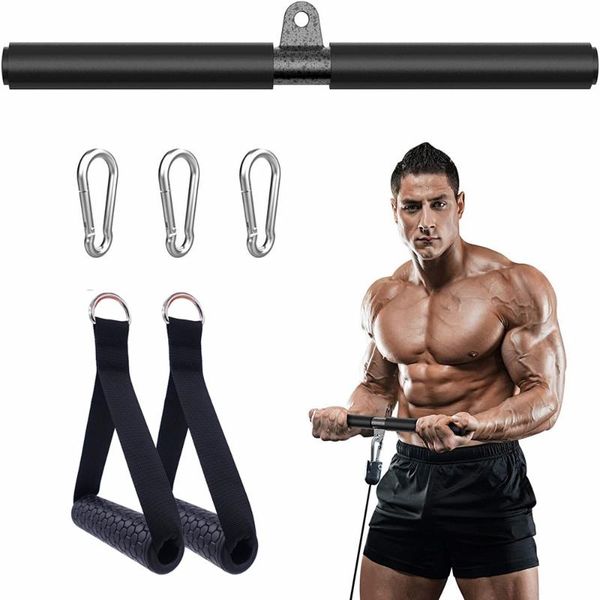 

fitness diy gym pulley system cable machine attachments exercise handles lat pull down for biceps curl triceps accessories