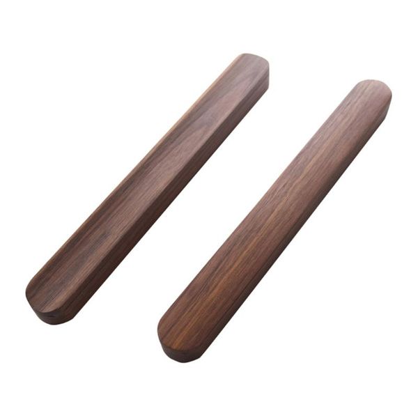 

chopsticks black walnut wooden chopstick box set nonslip storage case portable travel sushi