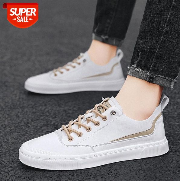 

men's shoes basic white shoes, sneakers, trend, all-match sports and leisure trendy #sf1h