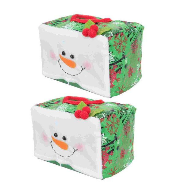

tissue boxes & napkins 2pcs christmas decorative organizers household decor
