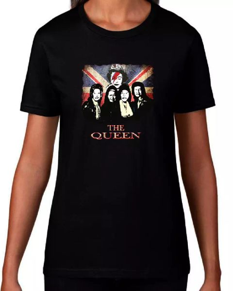 

the queen graphic art design essential t-shirt....., White;black