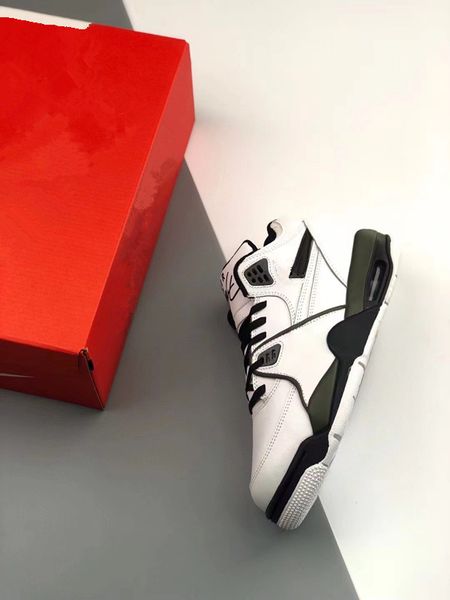 

flight 89 og black white j4 brothers basketball shoes outdoor sports sneakers with original box