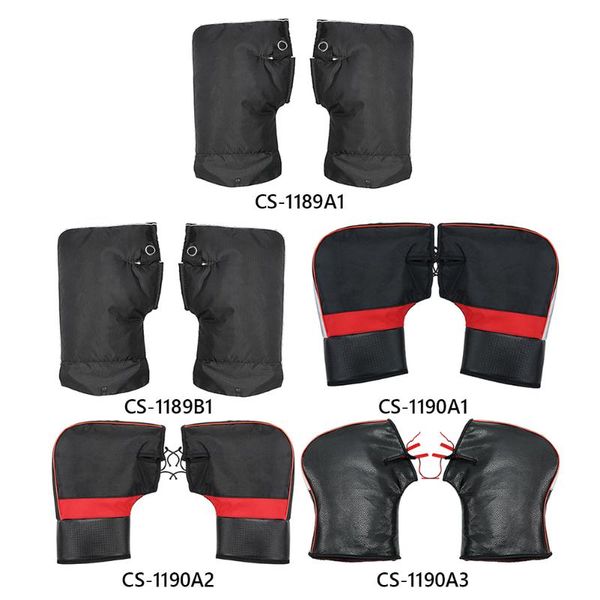 

universal winter warm waterproof motorcycle handlebar muffs mitts gloves for motorbike atv snowmobile with reflective strip glove