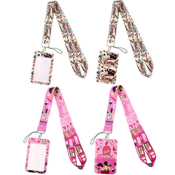 

20pcs/lot j2841 fashion cosmetics neckneck lanyard key id card gym strap multifunction mobile phone decoration for makeup artist, Silver