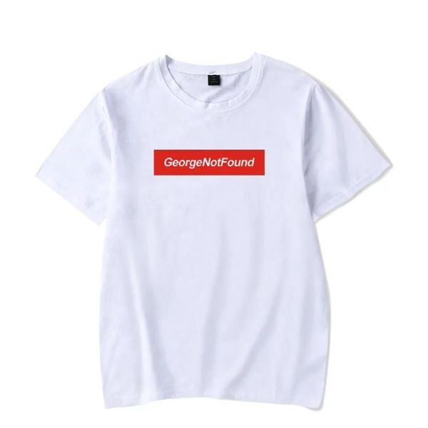 

men's t-shirts georgenotfound merch t shirt men short sleeve women funny harajuku, White;black