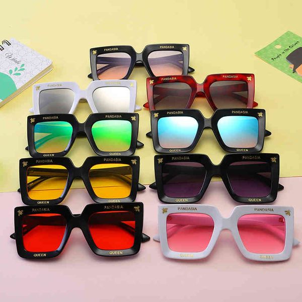 

classic fashion square bee cute children's sunglass boys girls kids outdoor sports beach uv400 sun glass boby shad eyewear, White;black