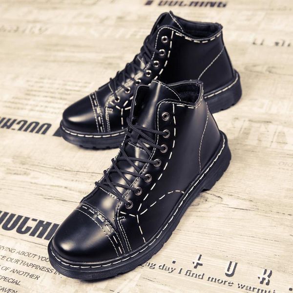 

boots coturno shoes sport boty hombre sneakers de sapatos informales spring sapato men mens sports shoe casuales causal man, Black