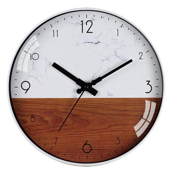 

inch ticking wall clock silent battery operated round modern simple style decor for home office clocks