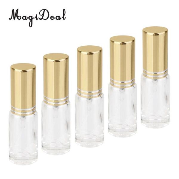 

magideal 5pcs 5ml glass refillable atomizer empty pump bottles a travel essential for women transparent selling storage & jars