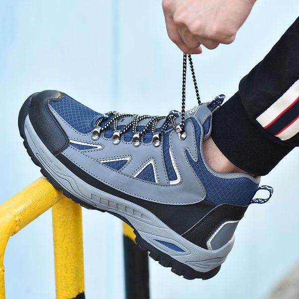 

boots england style mens leisure big size steel toe caps working safety tooling security ankle boot outdoors worker shoes botas, Black