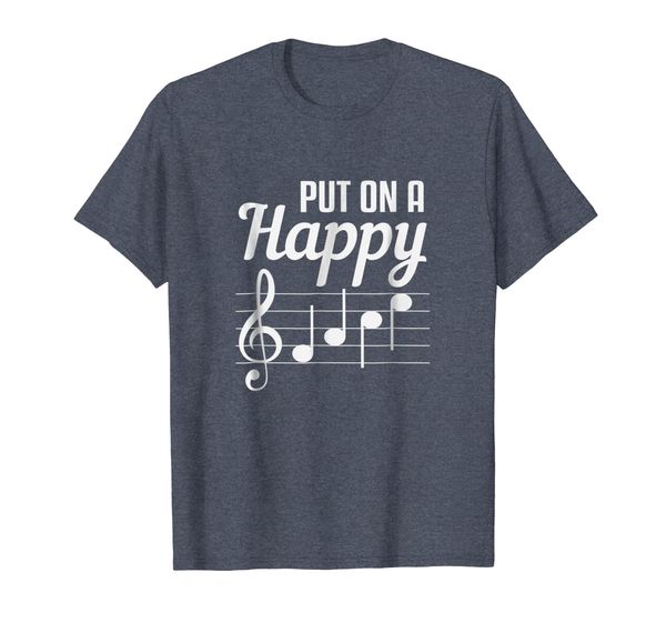 

Funny Put On A Happy Face Music Teacher T-Shirt, Mainly pictures