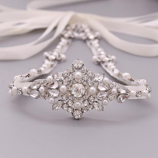 

wedding sashes s357 belt rhinestone belts women sash for dress accessories bride bridal 1cm ribbon, White