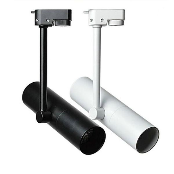 

track lights dimmable 15w cob led light 2 wires 1phase rail spotlight for clothing shoes shop store commerical lamp