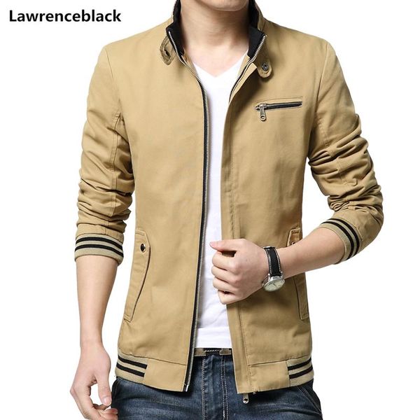 

men's jackets men safari style coats 2021 spring cotton streetwear male outerwear mens plus size outdoors bomber jacket, Black;brown