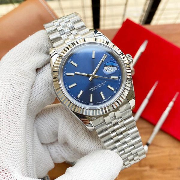 

wristwatches 2021 watch men automatic mechanical date 41mm stainless steel sapphire crystal president bracelet couples gifts, Slivery;brown