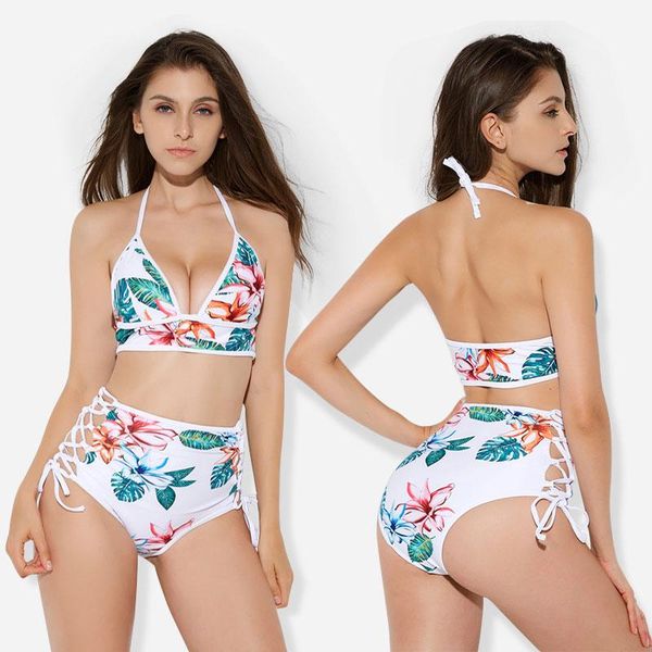 

women's swimwear hl19216, White;black