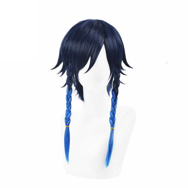 

animation original god wendy gradient chemical fiber hair layer short inverted cosplay wig, Black
