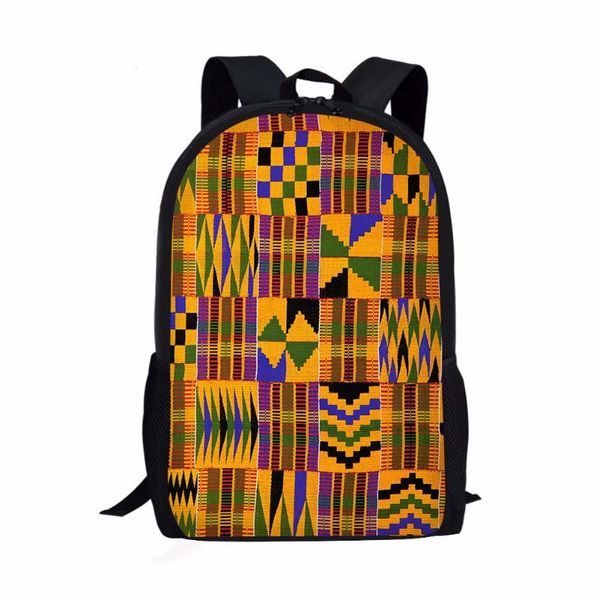 

women college lapbags backpack for school african vintage tribal print book 3pcs sets children bookbags