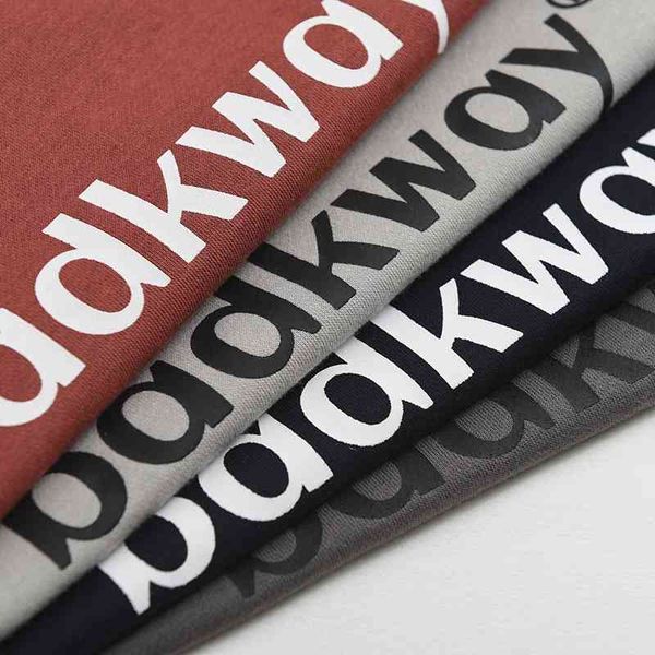 

2021new men's autumn loose sports couple's sweater simple letter print bottom coat, Black