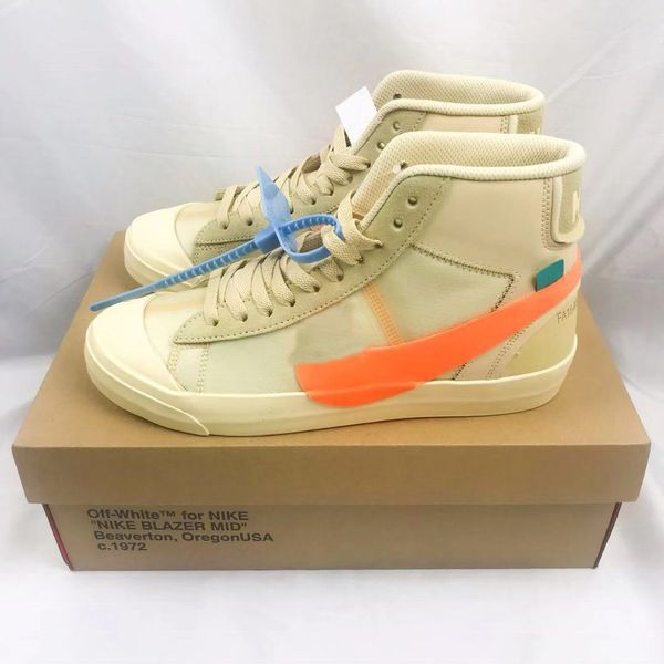 

2018 blazer shoes mid shoes sports trainers men ror women rice white black skate shoe sk05