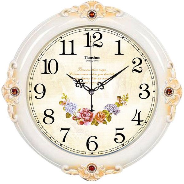 

wall clocks quartz clock mute living room bedroom simple european style watch creative