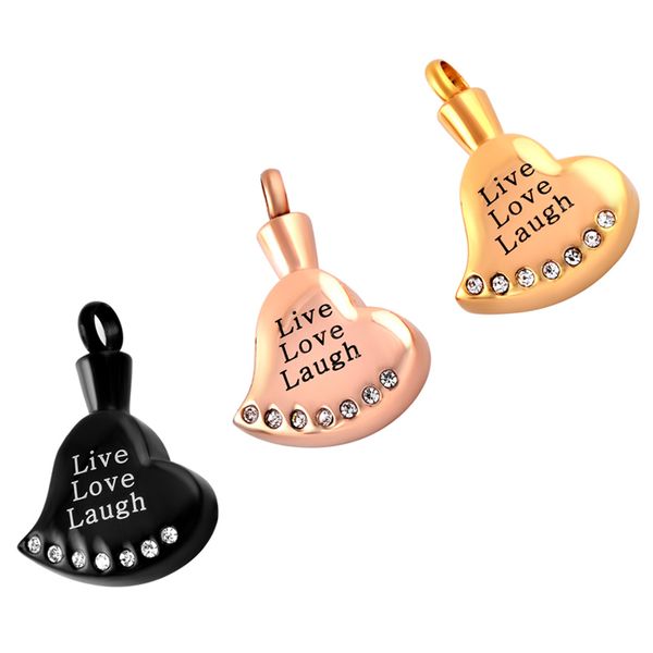 

used to commemorate heart-shaped cremation pendant necklace ashes urn pendant keepsake commemorate mom and dad, Silver