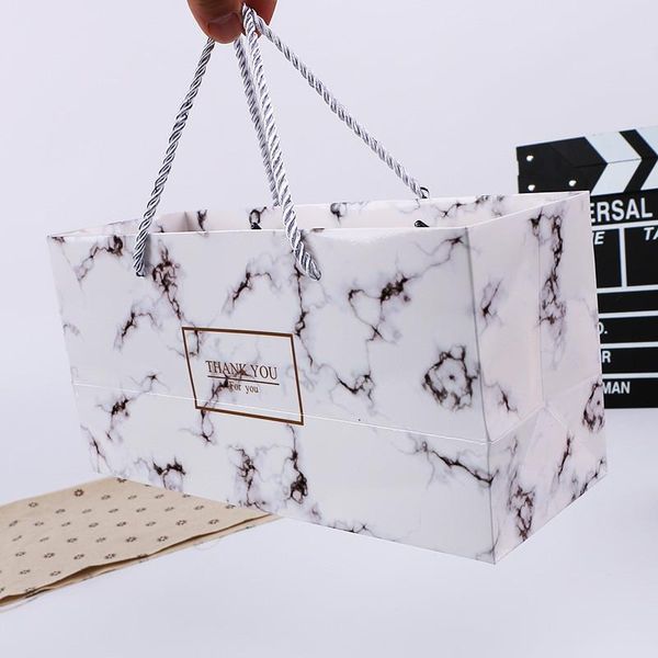 

gift wrap creative flamingo box marble paper bag dragee cookies tote bags wedding chocolate cake packaging boxes party supplies