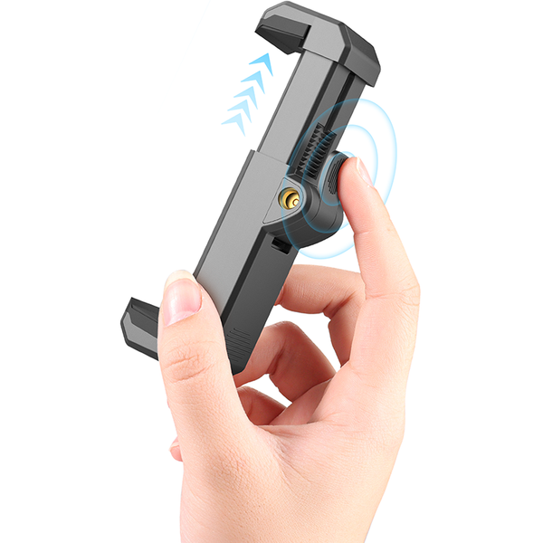 

ulanzi st-26 universal horizontal and vertical shooting phone mount holder clamp clip with cold shoe 1/4'' tripod lighting & studi