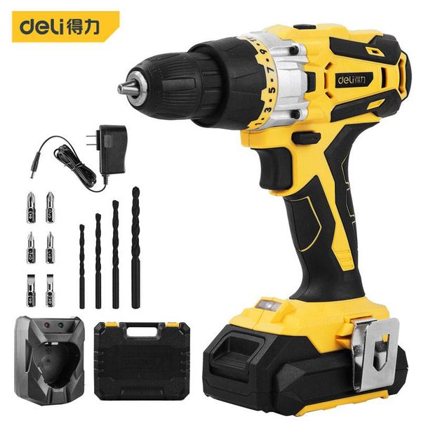 

professiona electric drills deli lithium drill 20v cordless multifunction screwdriver home diy gear adjustment power tools