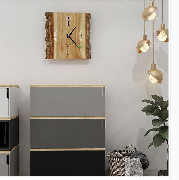 

nordic wall clock living room creative tree pattern bedroom mute modern minimalist home decoration clocks