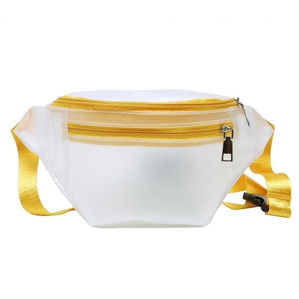 

women waist bag transparent pack purse casual large phone belt pouch travel fanny banana hip pockets bags