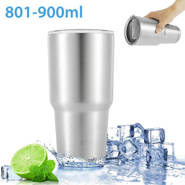 

water bottles 900ml stainless steel tumbler cup 30 oz double wall vacuum flask insulated beer drinking thermoses coffee