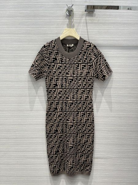 

milan runway dresses 2021 o neck short sleeve print designer dress brand same style dress 0513-21, Black