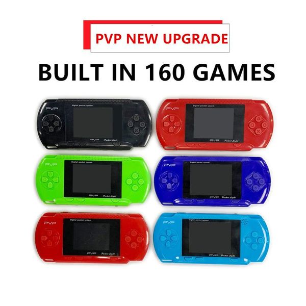 

2.8inch 8bit portable retro pvp3000 slim video handheld game players+1pcs card console+built-in 160 +av cable players