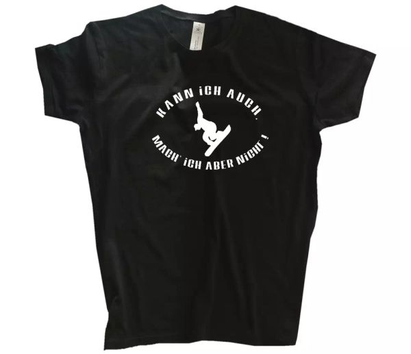 

can i also-mach i but not ii snowboard ski skating t-shirt s - 3xl, White;black