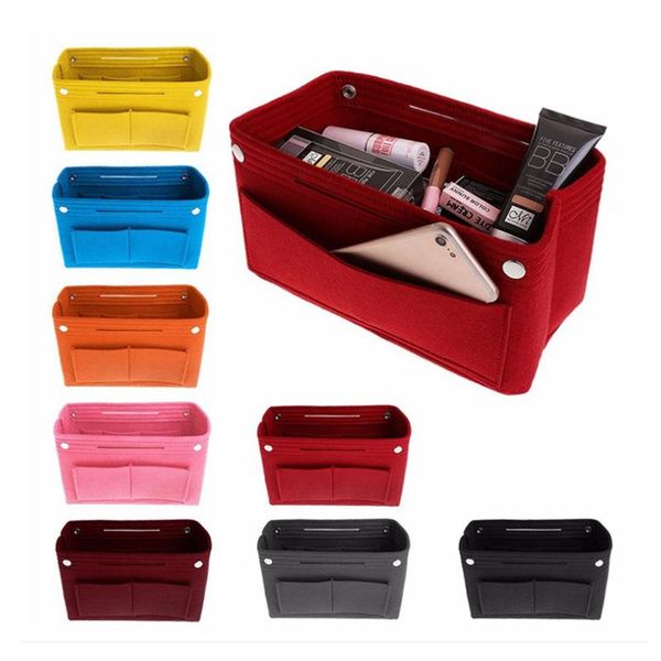 

storage bags large-capacity felt cosmetic bag middle travel