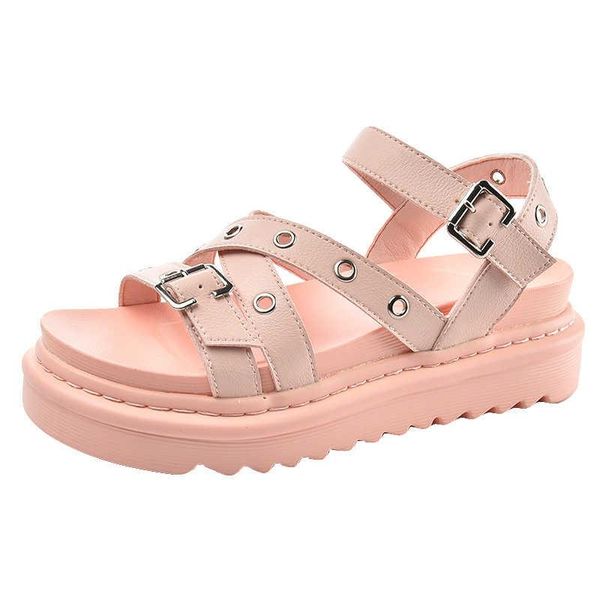 

sandals 2021 summer fashion anti roman hollow soft sole student versatile, Black