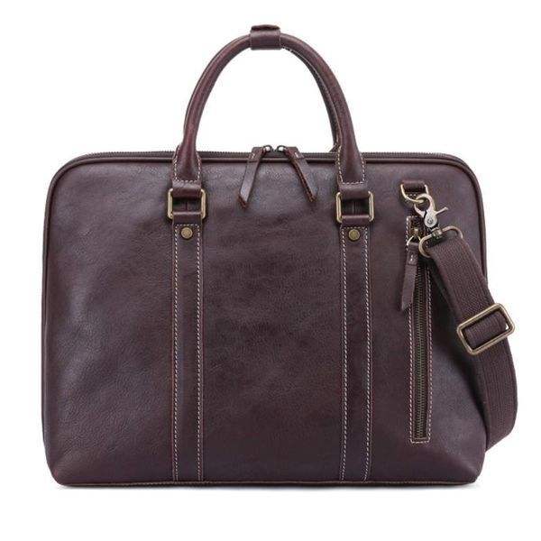 

briefcases man handbag genuine cowhide messenger leather men briefcase bag single shoulder satchel package designer luxury